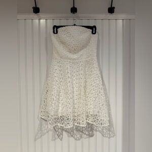 KEEPSAKE the Label White Strapless A-Line Dress